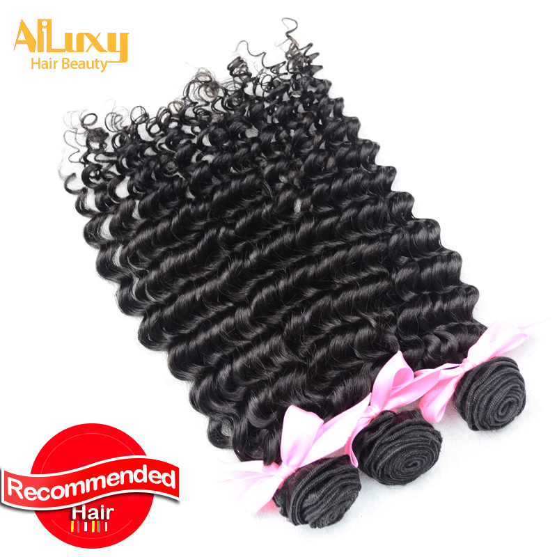 Image of 100%Indian virgin hair deep wave free shipping ,3pieces/lot, human hair extensions, 12"-28", Luxy hair product