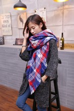 2016 Women Tartan Plaid Scarf Cashmere Scarf Brand New Designer Unisex Acrylic Scarves Basic Shawls Blanket Scarf Women