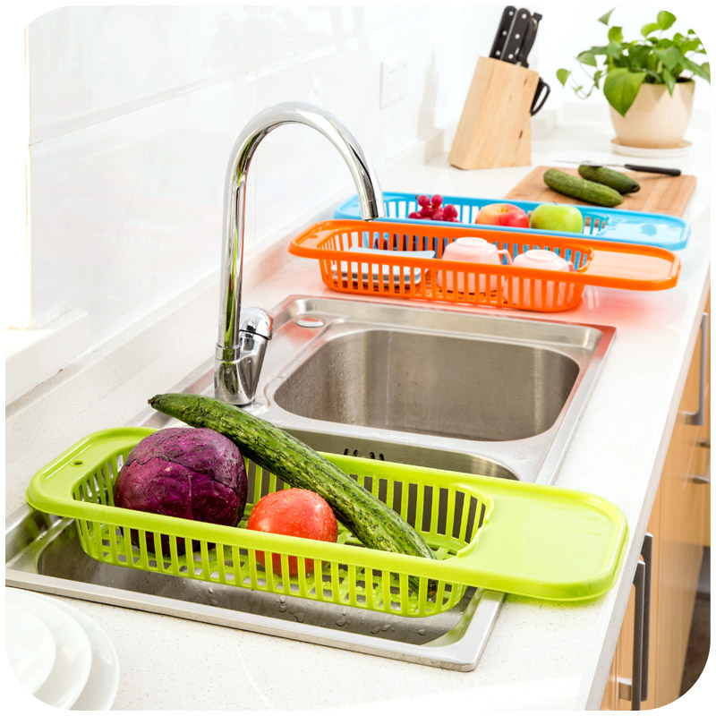 Kitchen Sink Drain Rack Vegetable Shelf Treatment Fruits Vegetables