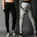 Promotion Men s korean style pants casual slacks pocket design harem sweatpants skinny trousers