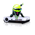 2015 Newest Original Mini Pico portable FUll hd 3D Projector HDMI Home Theater beamer multimedia proyector