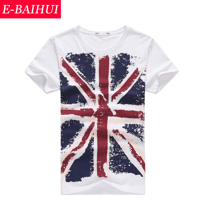 Image of E-BAIHUI Brand 100% Cotton men Clothing Male Slim Fit t shirt Man T-shirts Casual T-Shirts Skateboard Swag mens tops tees Y001