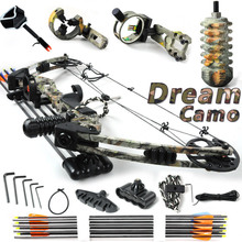 Dream,Camo,20-70lbs adjustable,Black and Camouflage,hunting compound bow, bow and arrow,China Archery set