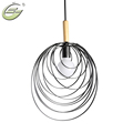 Art Retro Pendant Lights Black Iron Hanging Bell Pendant Lamp Free Shipping