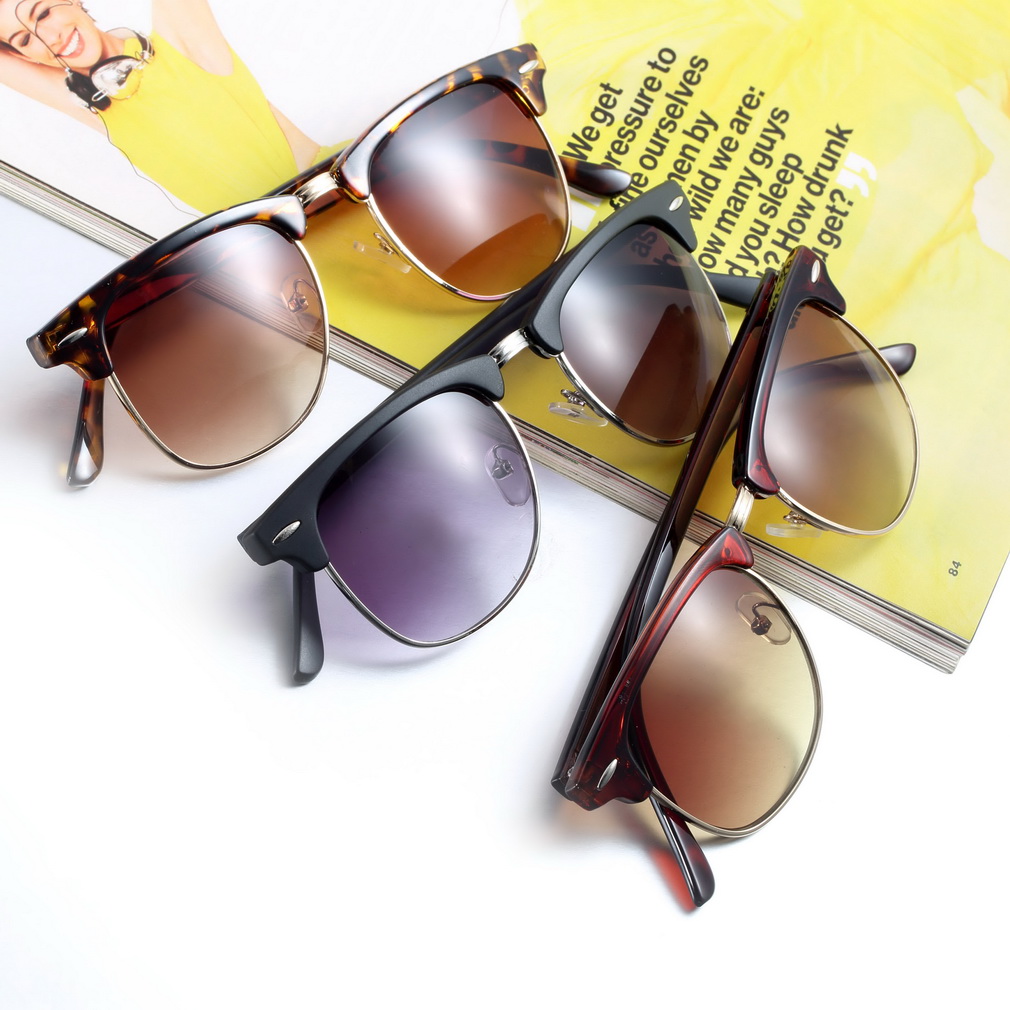 Hot Fashion Eyewear Classic Retro Unisex Sunglasses Women Brand Designer Men Sun Glasses 3 Colors oculos de sol feminino Goggles
