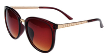 New 2014 fashion vintage Big Lenses brand design Metal sunglasses Luxury retro women s round sun