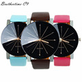 Brothertime C9 New Arrival 1PC Men Quartz Dial Clock Leather Wrist Watch Round Case 090 Free