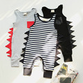 Baby Clothes 2017 New Born Baby Boys Girls Romper Cotton Dinosaur Sleeveless Body Suit Clothing Toddler