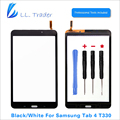 LL TRADER 100 Tested Black White Tablet Front Glass Lens For Samsung Galaxy Tab 4 T330