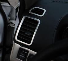 4pcs kit decorative outlet box air conditioning vent decorative stainless steel frame for Mitsubishi Pajero Sport