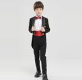 Five piece suits boys tuxedo dress kids tuxedo boys prom suits jacket pants shirt bow tie