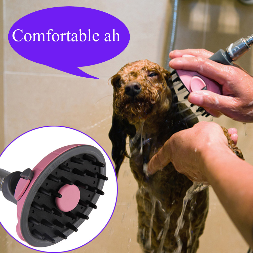 2016 Hight Quality Pet Dog Cat Multifunctional Bath Shower Head Massage Shampoo Sprayer FG