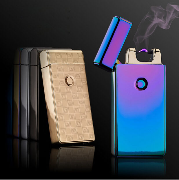 Promotional offers Pulse Arc Metal Creative Lighter USB Charging Lighter Cigarette Lighters Free Shipping