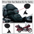 Motorcycle Adjustable Plug In Driver Rider Seat Backrest Kit Motorcycle Seat Backrest Harley Backrest