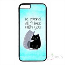 For iphone 4/4s 5/5s 5c SE 6/6s plus ipod touch 4/5/6 back skins mobile cellphone cases cover Cute Funny Cat Life Love Quote