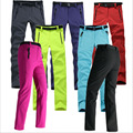 fishing camping hiking softshell pants women outdoor fleece Skiing trousers waterproof windproof thick warm camping pants