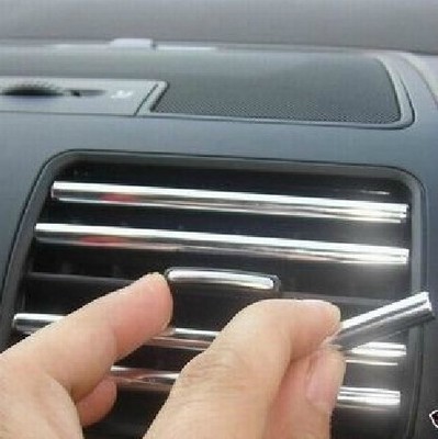 Image of 3metres x 6MM CHROME TRIM STRIP BUMPER AIR VENT GRILLE SWITCH RIM MOULDING "U" STYLE Auto decoration Car styling Free Shipping