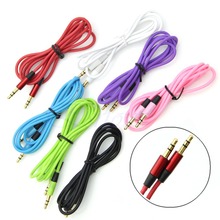 J35 Free Shipping 3.5 mm Jack Male to Male Audio Stereo Aux Extension Cable Cord For iPhone