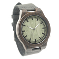 BOBO BIRD B14 Vintage Black Wood Watches With Real Leather Band Men s Top Brand Design