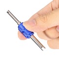 Car Air Conditioning Repair Tools Automobile Valve Core Wrench Tire Remover Installer Blue Metal Handle Double