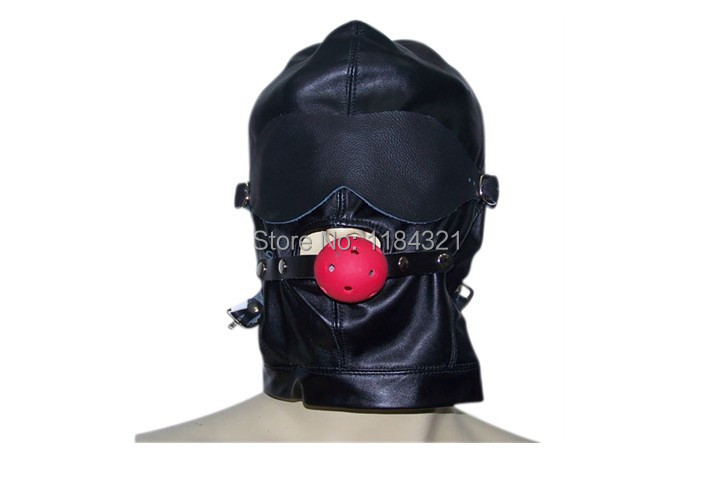 5% off  Hot Sex Product! PU Leather Mask Adult sex toys Bed Game Set Adult Sex Product Sex Hood Adult Games For Couples