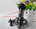 Condenser Microphone Mic EAROBE FZ 002 Sound Singing Studio Recording metal microphone Shock Mount clip holder