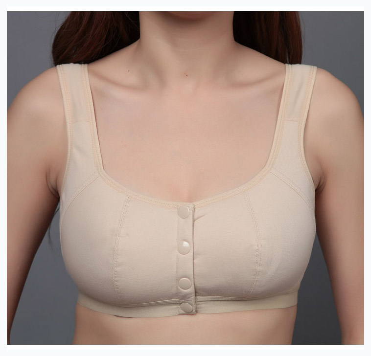 Description Picture 5 of itemWireless Cotton Bras for Women Lingerie Front Close Bralette Leisure Comfortble Underwear Big bust 44 42 40 38 36 34 B C D C3-