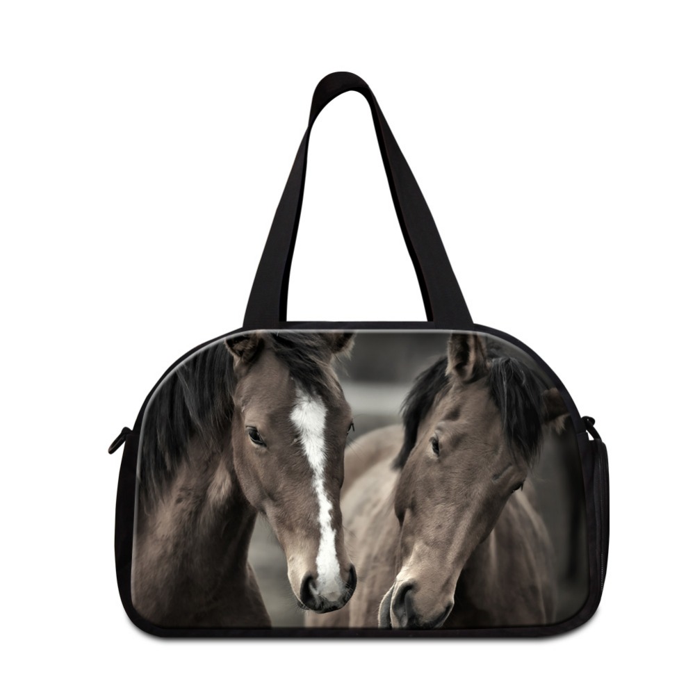 Designer small sports duffel bag animal printed gym bags for sale horse handbag travel for men