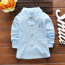 Children’s Llong Sleeve Shirt Boy’s Toothbrush Shirt 2016 Spring of The New Children’s Clothing Baby Cotton Blouse
