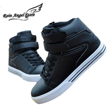 Shoes Hip Hop Men Shoes British Style High Tops White Korean Fashion Casual Shoes Lace-up Sapatos Masculinos