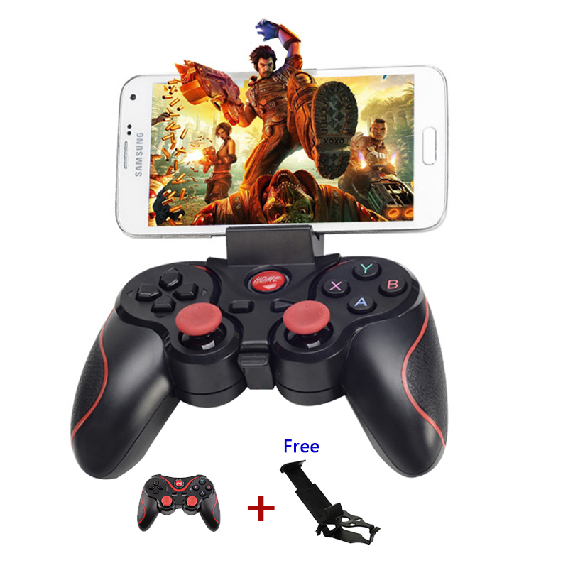 Smartphone Game Controller Wireless Bluetooth Phone Gamepad Joystick for Android Pad Tablet PC TV BOX With Mobile Holder 1056