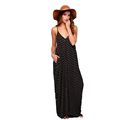Europe United 2016 Summer New Fashion Women Chiffon Dress Sexy Loose Leisure Printing V neck Condole