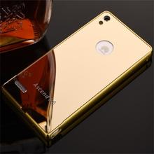 2016 New Arrival For Huawei Ascend P6 Case Luxury Mirror Metal Aluminum+Acrylic Hard Back Cover Phone Fundas Accessories Capa