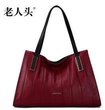 2016 new LAORENTOU famous brands genuine leather women bag quality Head layer cowhide fashion black women handbag Shoulder Bags