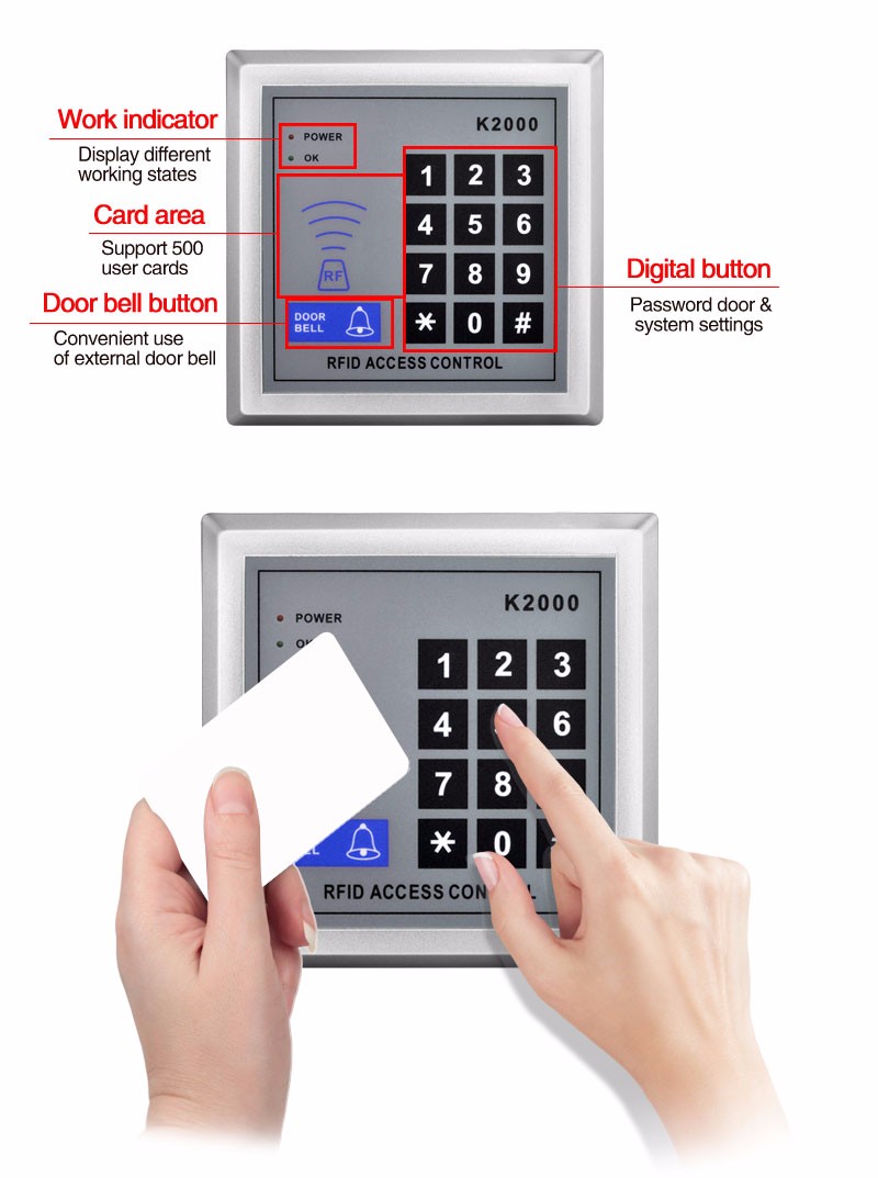 2021 Wholesale Complete RFID Electric Lock Access Control System Kit