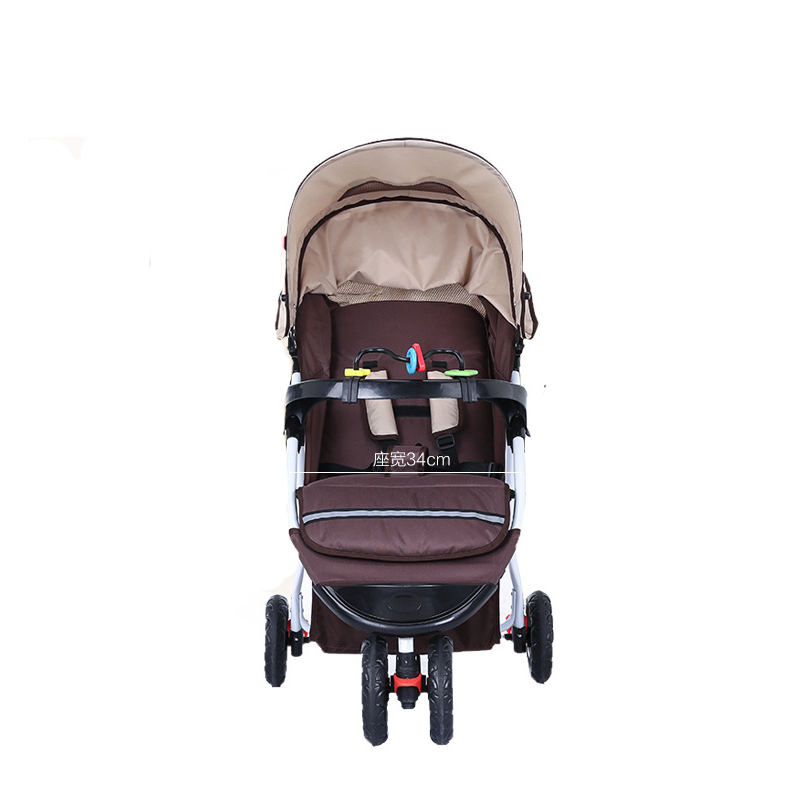 three baby stroller