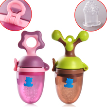 Baby Teether Training Device Filter Mesh Silica Gel Bag Nipple Type Baby Food Supplement Tool