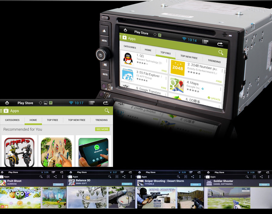 6 2 Android 4 4 4 OS Wifi 3G Car DVD Player GPS Nav Radio Stereo