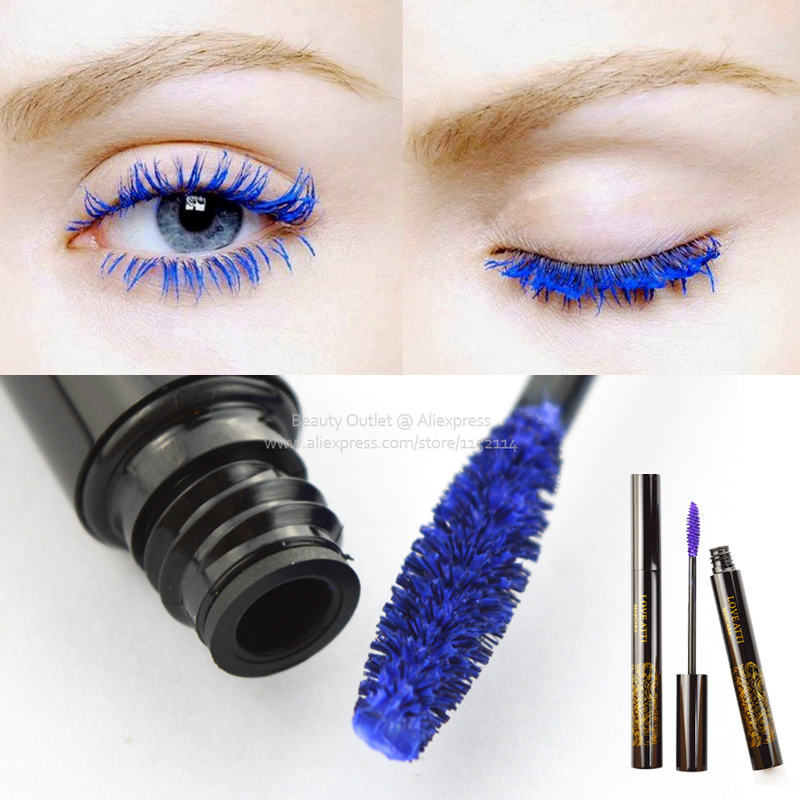 Image of Beauty Outlet color mascara blue purple brown professional makeup mascara