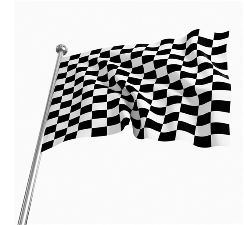 2016 High quality F1 Racing font b Chequered b font Flag Checkered Flag Banner flags and
