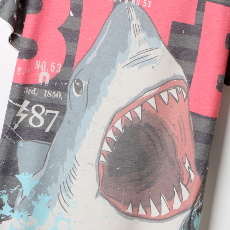        shark 3d        camiseta mujer