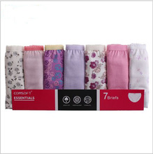7PCS lot Women Briefs Cotton Sexy Panty Lace Panties Underwear Cuecas Box Ladies Underpants 2014 plus