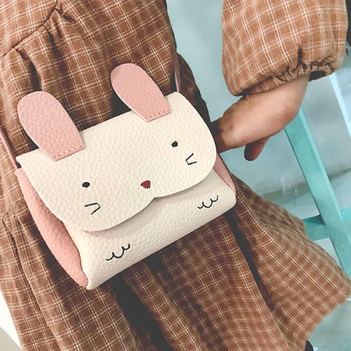 2019 новая детская сумка через плечо для девочек из искусственной кожи с кроликом