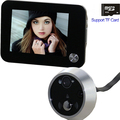 Free shipping Peephole Door Viewer Camera Eye Video Intercom Support TF Card Night Vision Home Security