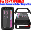 For SONY XPERIA X Performance XA XZ Case Original Lovemei Aluminum Gorilla Glass Drop Water proof