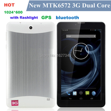 7″ Mini Tablet PC 3G Phone Call GSM/WCDMA MTK6572 Dual Core Android 4.2 Dual SIM Camera Flash Light GPS WIFI notebook mid pad