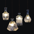 Modern Minimalist Gorgeous Vintage Wine Bottle Pendant Lights Cafe Room Bar Decoration Single Pendant Creative Cut