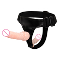 Adult Sex Toy CE Mark Brief Strapon TPR Material Double Dong Strapon Sex Toy Strap On