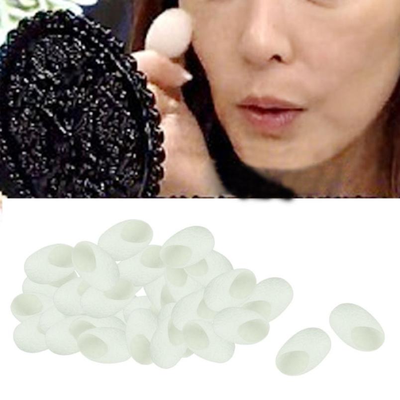 Image of 2016 Women 100Pcs Fresh Natural Silkworm Cocoons Pro Facial Cleanser Cocoon Beauty&Healthy Lady Face Skin Care Remove Whitening
