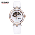 READ new fashion wrist white strap for leather watch women rose gold quartz watches Little girl